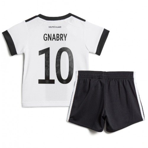 Dres Njemačka Serge Gnabry #10 Domaci za djecu SP 2022 Kratak Rukav (+ kratke hlače)